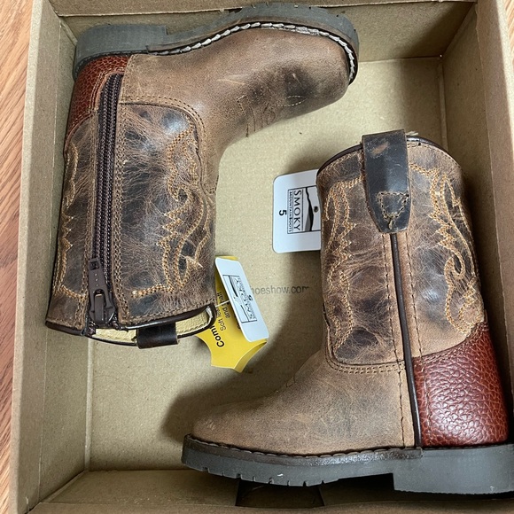 NWT Smoky Mountain Leather Boots Toddler SZ 5 - Picture 7 of 10